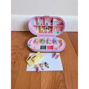 Vintage 1992 Polly Pocket Stampin School Stamper Playset 100% Complete Ink Works